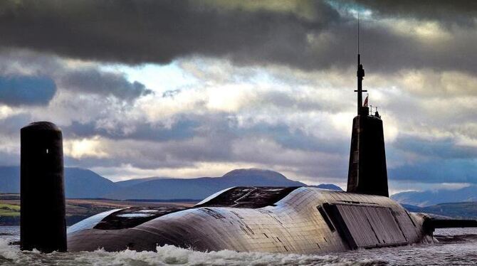 Auf U-Booten der Vanguard-Klasse wird das Atomraketensystem Trident eingesetzt. Foto: Tam Mcdonald/Britisches Verteidigungsmi