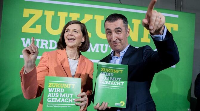 Die Spitzenkandidaten der Grünen für die Bundestagswahlen 2017, Katrin Goering-Eckardt und Cem Özdemir