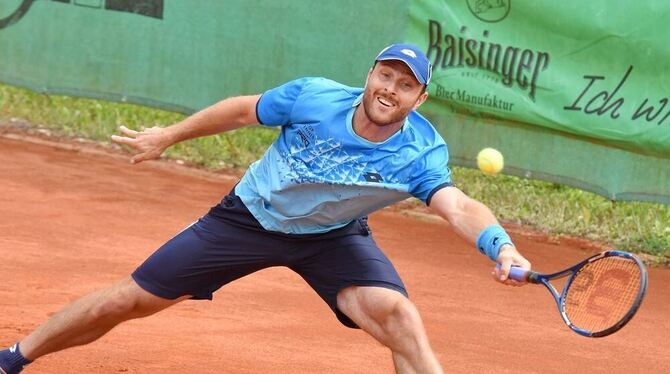 Der Ex-Profi Michael Berrer aus Stuttgart führt  die Riege der starken deutschen Spieler beim Tennis-Zweitligisten TV Reutlingen
