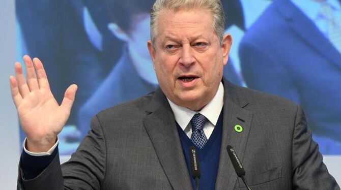 Ex-US-Vizepräsident Al Gore: »Die Vereinigten Staaten sind noch immer Teil des Pariser Abkommens.« Foto: Henning Kaiser
