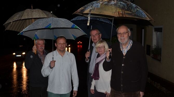 Das neuformierte Kernteam der Bürgerinitiative Albaufstieg (von links): Hans Gerstenmaier, Vincenzo Dalessio, Dr. Dieter Kunz, E