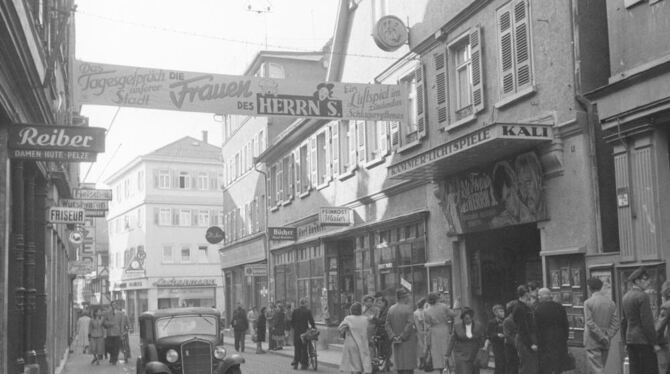 Ein Bild des Reutlinger Geschichtsvereins: Foto des »Kali« in der Katharinenstraße aus dem Jahr 1951.