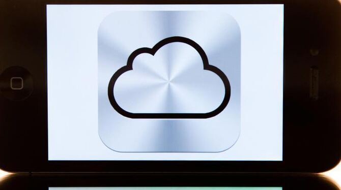 Das Logo des Apple-Onlinespeichers i-Cloud: Ein Hacker hat Dutzende Bilder von weiblichen Prominenten ins Netz gestellt. Foto