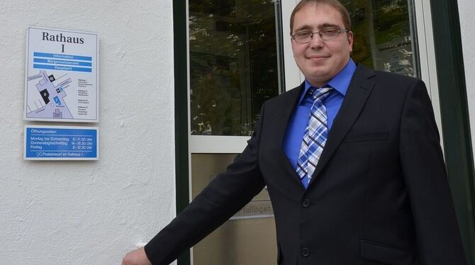 Hier möchte René Schultz ab Januar arbeiten: Der 33-jährige Bäckermeister hat sich für die Stelle des Pfullinger Bürgermeisters