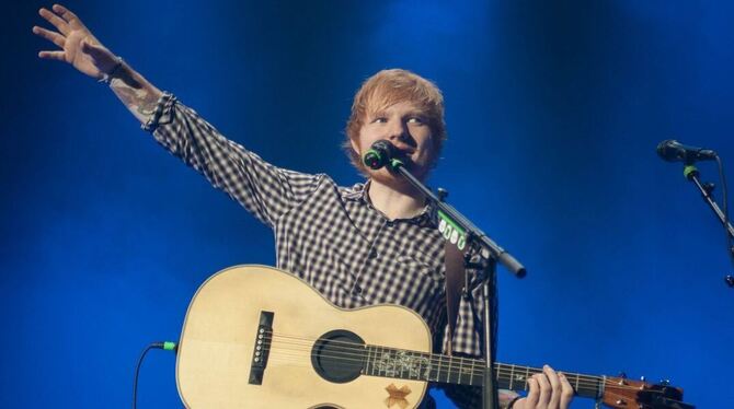 Ed Sheeran, hier bei seinem Auftritt am 14. November in Berlin. FOTO: DPA/DAMMAN