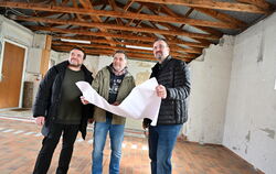 Frank Zeeb, Jörg Launer und Andreas Weinand (von links) hoffen, dass wieder mehr Bewegung ins Projekt Kulturwache kommt. FOTOS: 