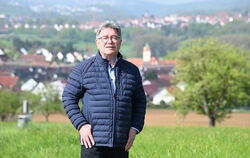 Der Weg am Hardtwald ist das Lieblingsziel von Mittelstadts Bezirksbürgermeister Wilhelm Haug, weil er von dort aus beste Aussic