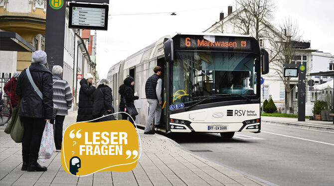 Fahrgäste ohne Monatskarte oder RSV-Bezhalkarte sollten in Reutlinger Bussen genügend Bargeld für Tickets dabeihaben.