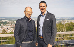 Die beiden albfinanz-Geschäftsführer Slobodan Starcevic (links) und  Paul Sendler.