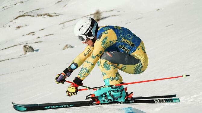 Fährt auf Platz drei in der Europacup-Gesamtwertung: Niklas Illig, Skicrosser aus Münsingen.