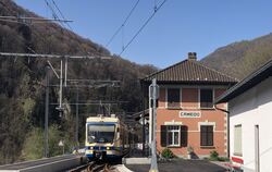 Camedo – letzter Bahnhof auf Schweizer Seite.  FOTOS: ZABOTA
