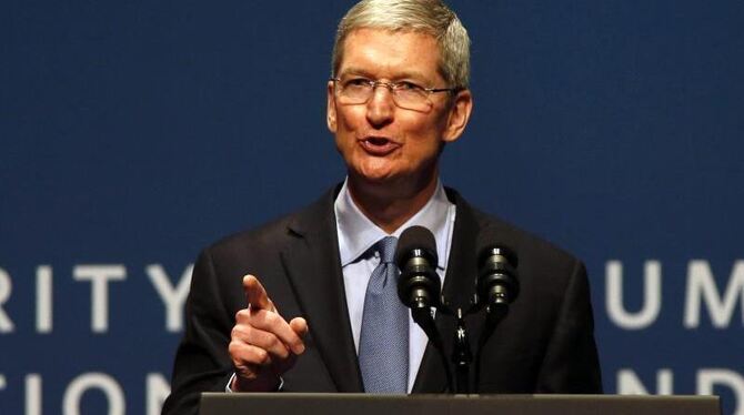 Konzernchef Tim Cook: Offenbar will Apple den Markt für Elektroautos aufmischen. Foto: Monica Davey