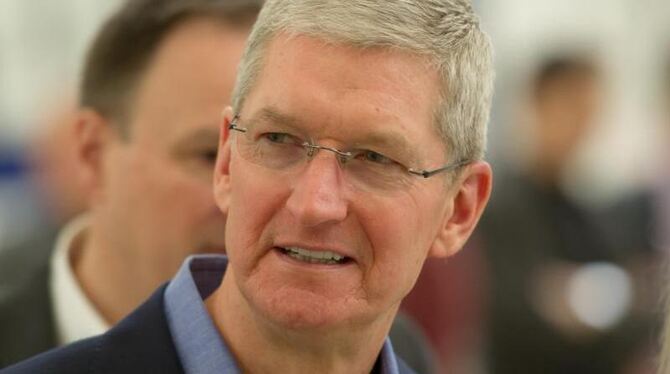 Apple-Chef Tim Cook will sein gesamtes Vermögen stiften. Foto: Tobias Hase