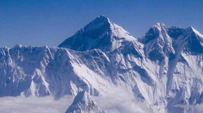 Durch das Beben hatte sich am Mount Everest eine Lawine gelöst - mit tödlichen Folgen. Foto: Narendra Shrestha / Archiv