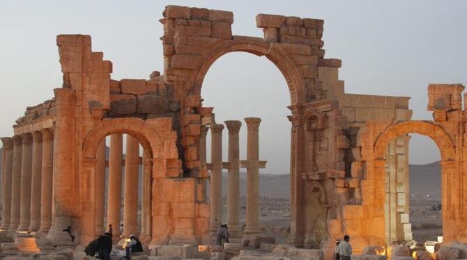 Ruinen des antiken Palmyra im Licht der Sonne: Droht dem historischen Ort die Zerstörung? Foto: Youssef Badawi