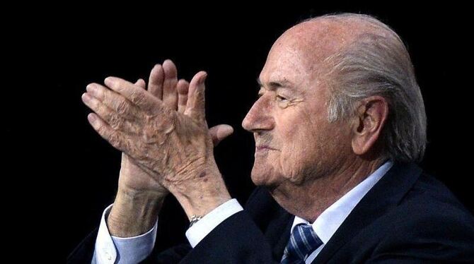 Joseph Blatter bleibt FIFA-Präsident. Foto: Walter Bieri