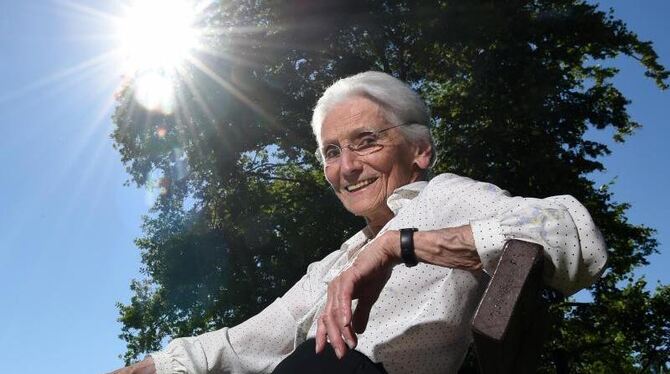 Die 90-jährige Annelie Dehnert-Hilscher: Das derzeitige Wetterhoch Annelie ist nach 90-jährigen Konstanzerin benannt. Foto: F