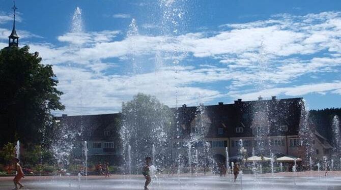 Der vierte Bauabschnitt des Bürgerparks sieht beim Kulturplatz ein Wasserspiel mit Nebeleffekten vor. Unser Foto ist rein symbol