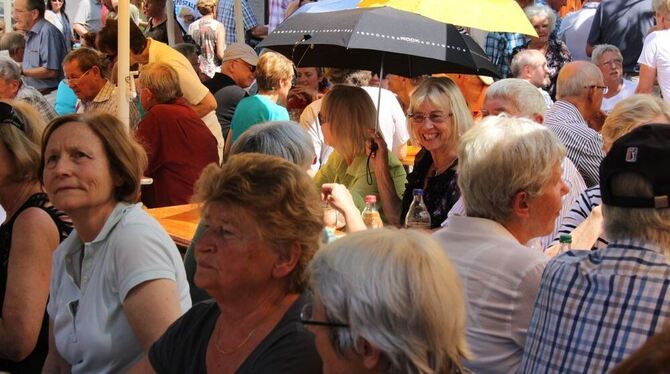 Mehr Besucher denn je strömten gestern zum Betzinger Jazz-Frühschoppen ins Museumsgärtle. FOTOS: LEISTER