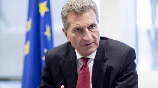 EU-Digitalkommissar Günther Oettinger: »Wir brauchen globale Standards«. Foto: Thierry Monasse