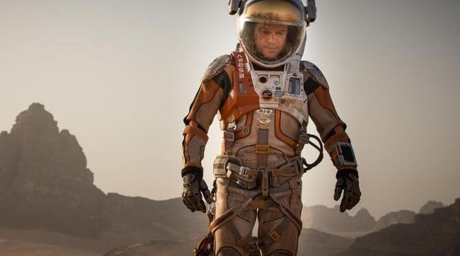 Matt Damon in einer Szene des Kinofilms »Der Marsianer - rettet Mark Watney«. Foto: Twentieth Century Fox