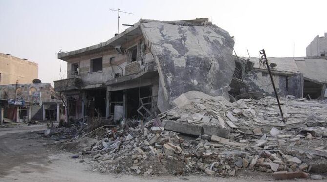 Zerstörte Häuser in der nordsyrischen Stadt Kobane. Die Menschenrechtsorganisation Amnesty International hat Kurden im Norden