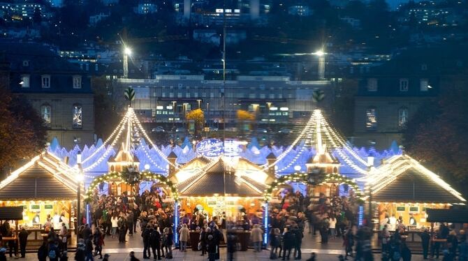 Bald glänzt der Stuttgarter Weihnachtsmarkt wieder (Archivbild).