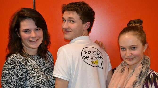 Der frisch gewählte Vorstand des Jugendgemeinderates (von links): Victoria Heinzmann, Joachim Straub und Eva-Maria Seitz. FOTO: