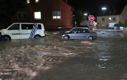 Hochwasser in der Region nach schweren Unwettern