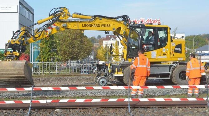 Die Gleissanierung am Reutlinger Hauptbahnhof hat begonnen: Ab 3. November greift deshalb eine Fahrplanänderung.