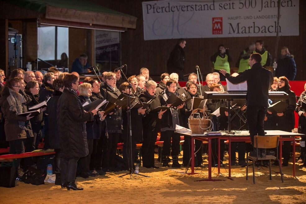 Krippenspiel Lebendige Bilder zur Weihnacht in Marbach 2016