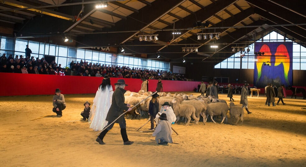 Krippenspiel Lebendige Bilder zur Weihnacht in Marbach 2016