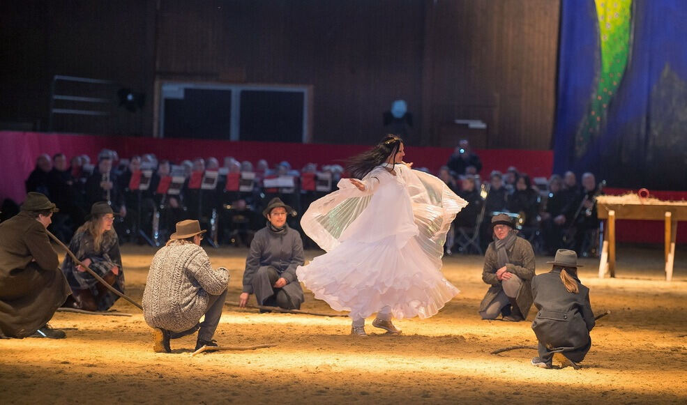 Krippenspiel Lebendige Bilder zur Weihnacht in Marbach 2016