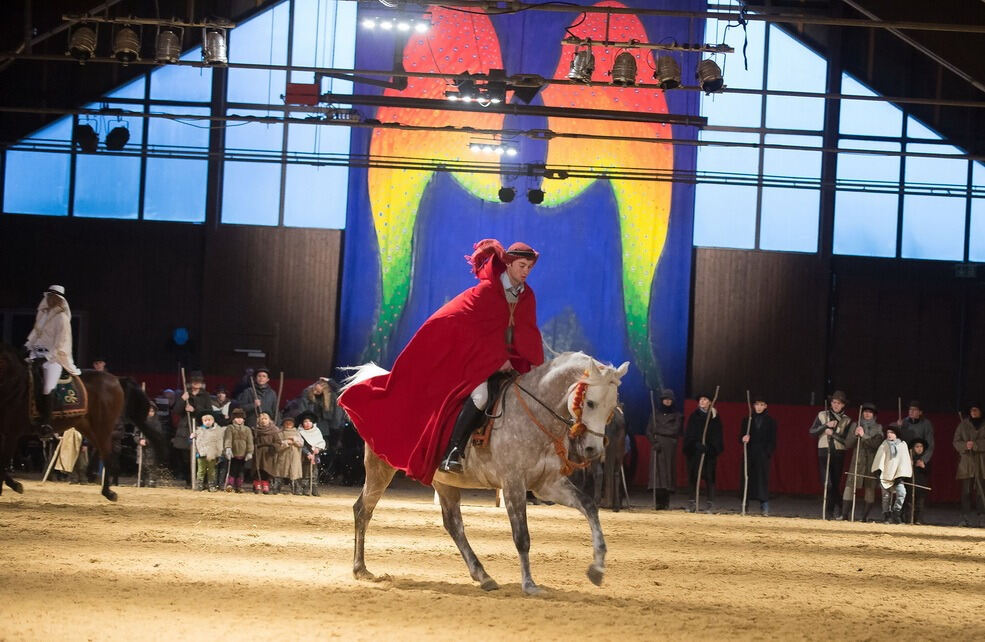 Krippenspiel Lebendige Bilder zur Weihnacht in Marbach 2016