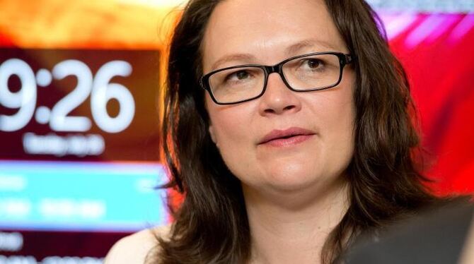 Bundesarbeitsministerin Andrea Nahles will die zeitlich befristetete Teilzeit erleichtern. Foto: Sven Hoppe