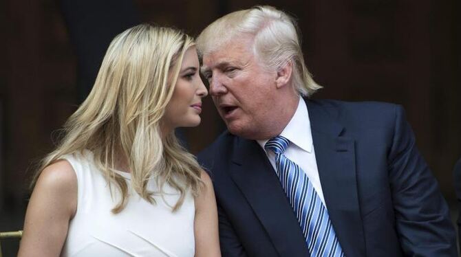 Donald Trump und seine Tochter Ivanka. Foto: Shawn Thew