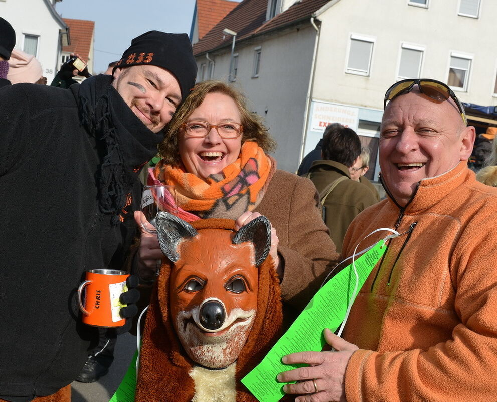 Erster Narrenumzug der Betzinger Krautskräga