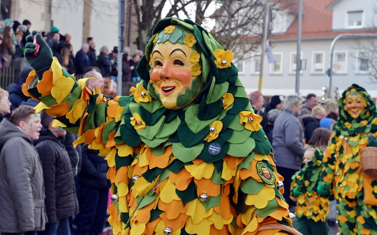 Erster Narrenumzug der Betzinger Krautskräga