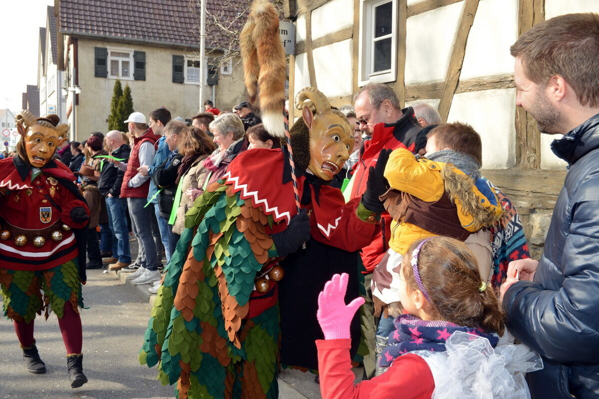 Erster Narrenumzug der Betzinger Krautskräga