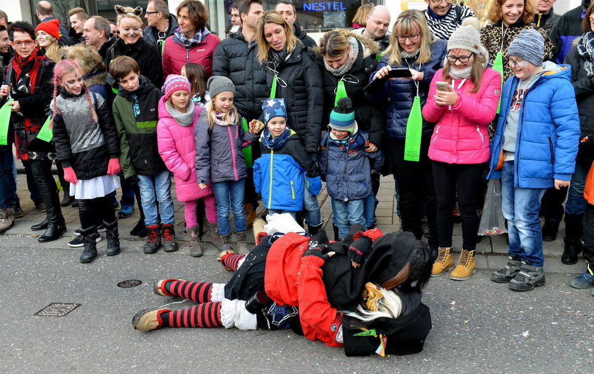 Erster Narrenumzug der Betzinger Krautskräga