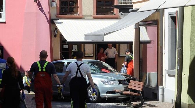 Der Rentner war Anfang Mai 2016 mit seinem Wagen in eine Menschenmenge in der Altstadt von Bad Säckingen gefahren. Foto: Achi