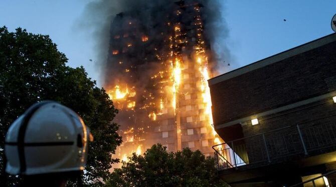 Der Grenfell-Tower brannte wie eine Fackel. Foto: Guilhem Baker