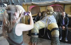 Die Comic Con hat neben dem Messe- auch einen Erlebnischarakter. Diese Besucher sind zu Gast im Star-Wars-Universum.