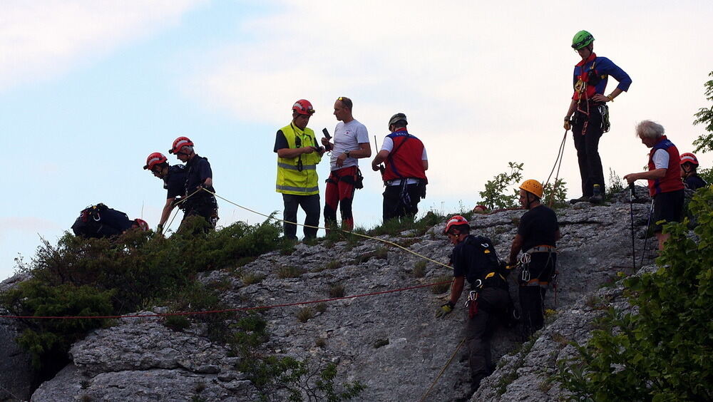 Rettungsübung am Wackerstein