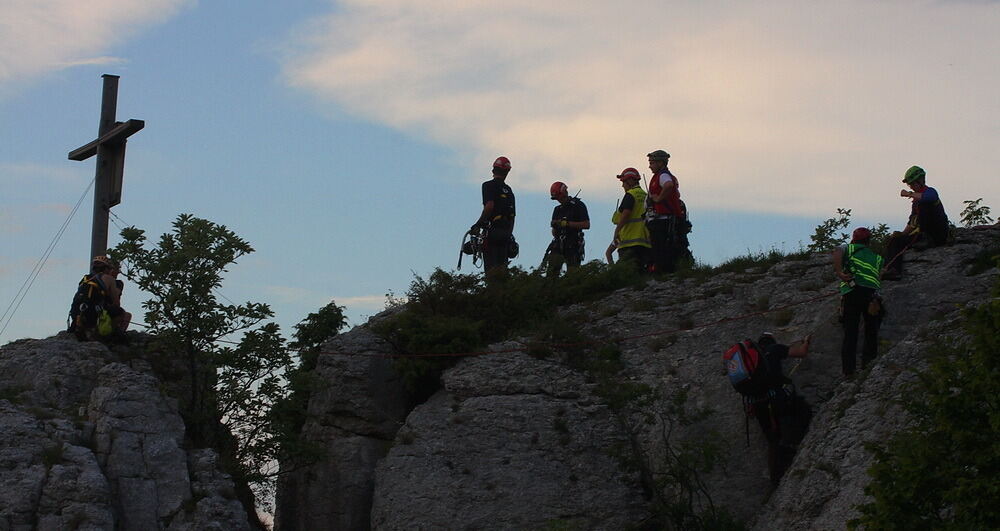 Rettungsübung am Wackerstein