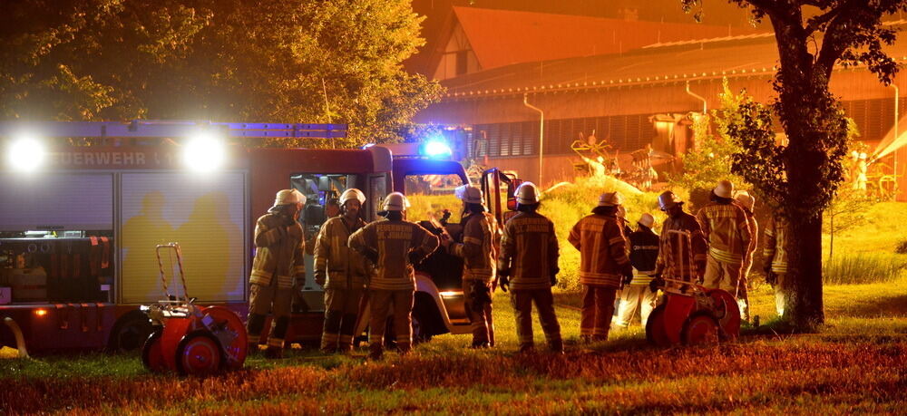 Feuer auf dem Gestütshof St. Johann