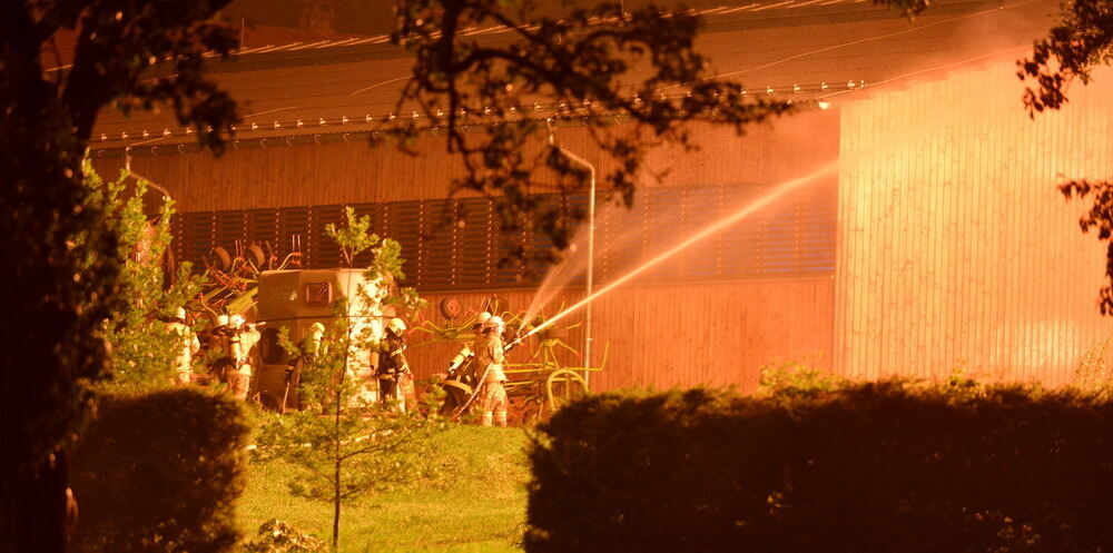 Feuer auf dem Gestütshof St. Johann