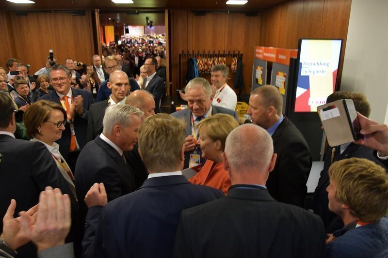 Angela Merkel beim CDU-Parteitag in Reutlingen