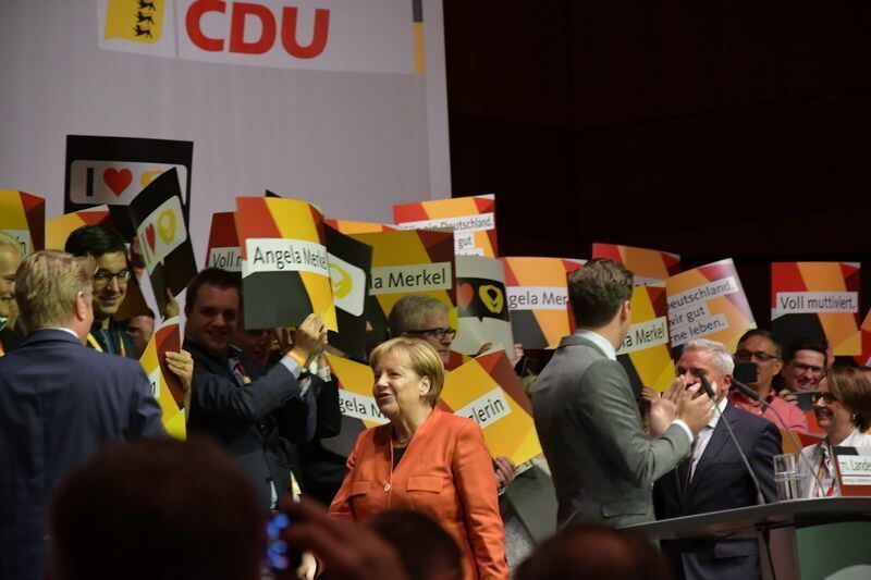 Angela Merkel beim CDU-Parteitag in Reutlingen