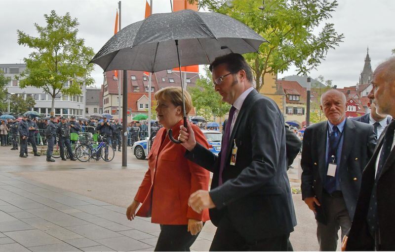 Angela Merkel beim CDU-Parteitag in Reutlingen